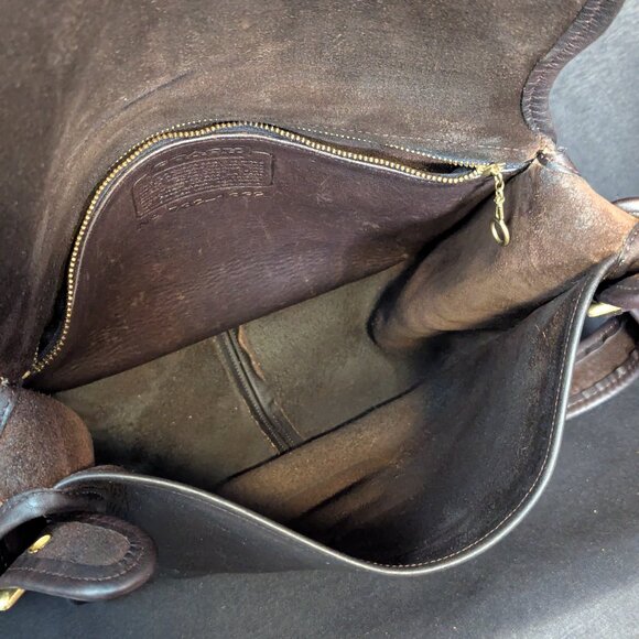 COACH Vintage New York Courier Bonnie Saddle Shoulder Bag Made in USA - Picture 12 of 17